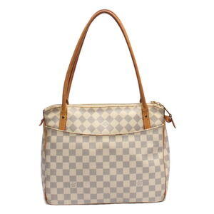 Louis Vuitton Shoulder Tote Bag Figerie Damier Azur White White